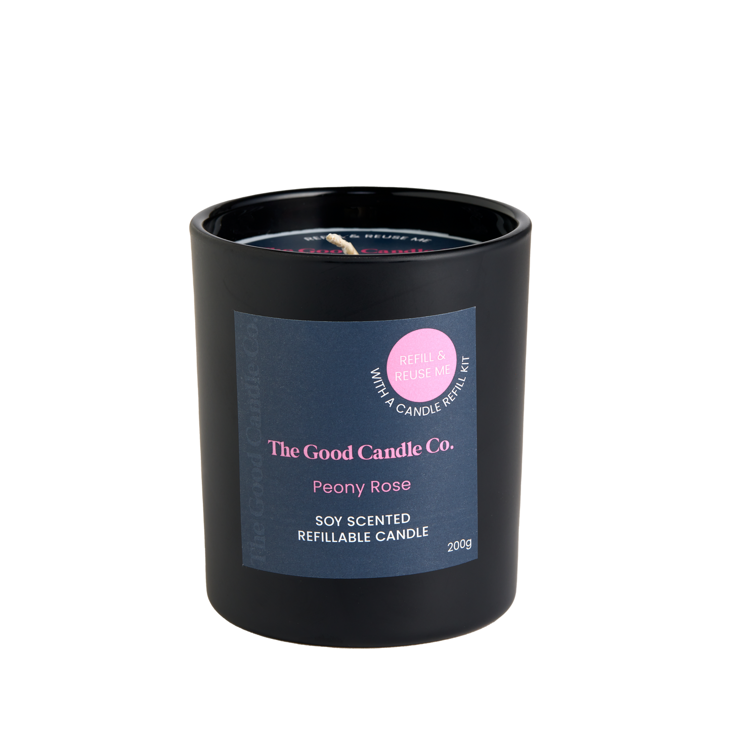 The Good Candle Co. Soy Candle Refill Kit | 200g | Peony Rose