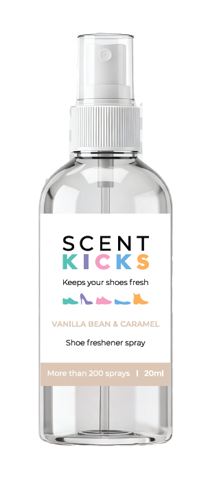 Scent Kicks™ Shoe Fragrance Spray 60ml | Vanilla & Caramel | Australian Made