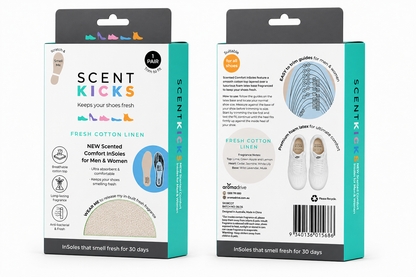 Scent Soles™ Cushion Comfort Fresh Cotton Linen | 1 Pair