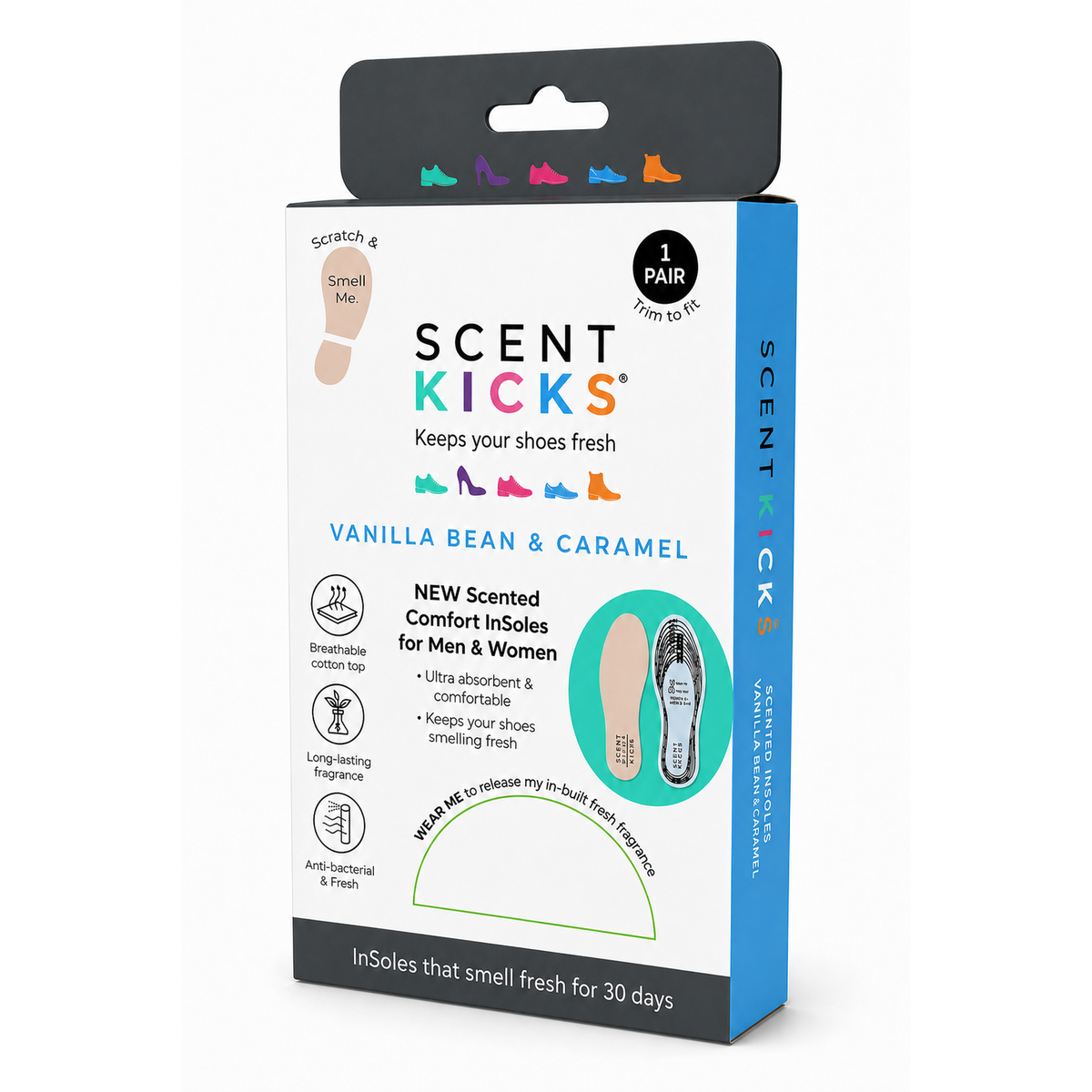 Scent Soles™ Cushion Comfort Vanilla & Caramel | 1 Pair
